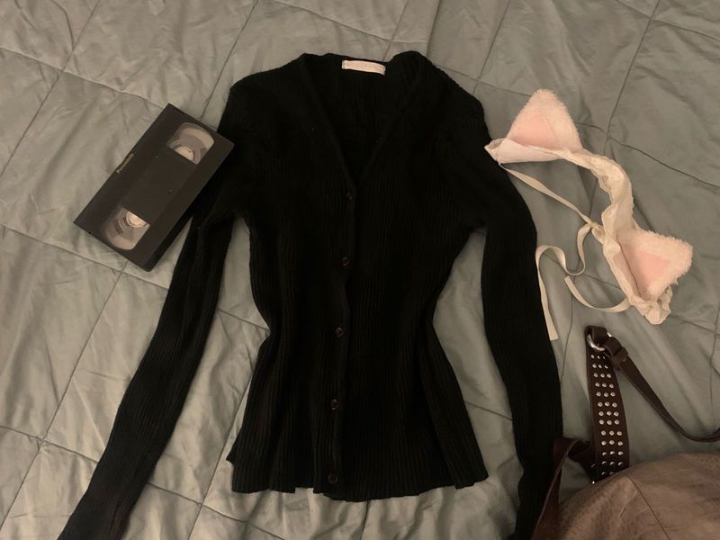 black vintage cardigan