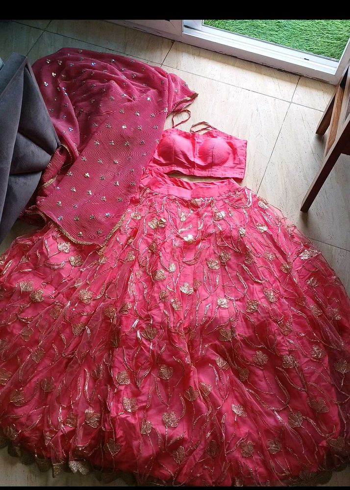 Pink Lehanga Choli