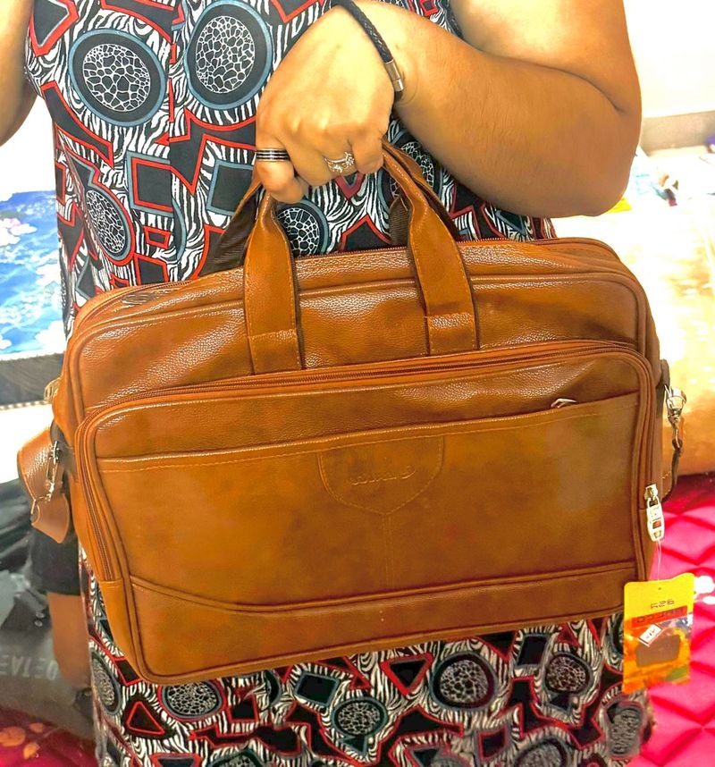 Unisex Laptop Bag - Leather