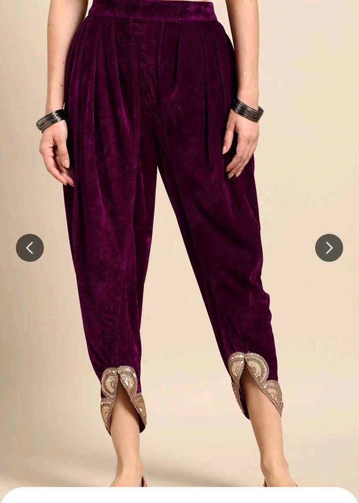 Stylish Velvet Palazzos