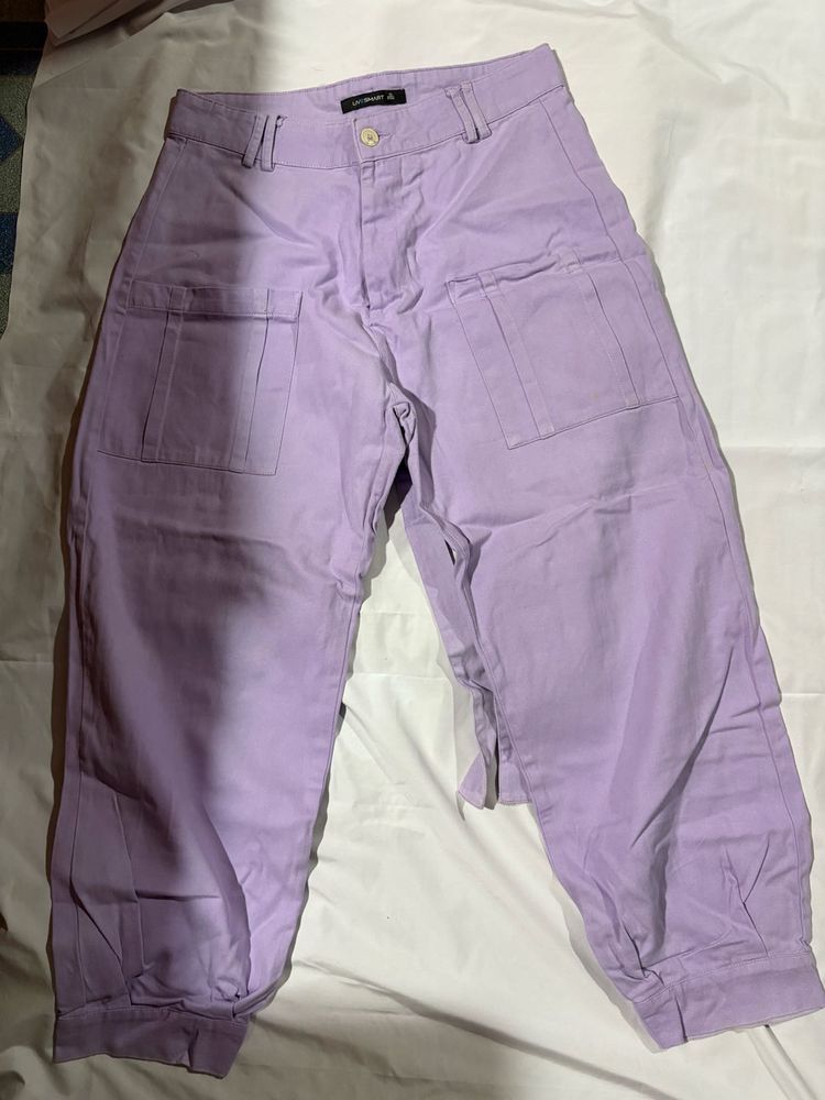 Lilac Cargo Pants