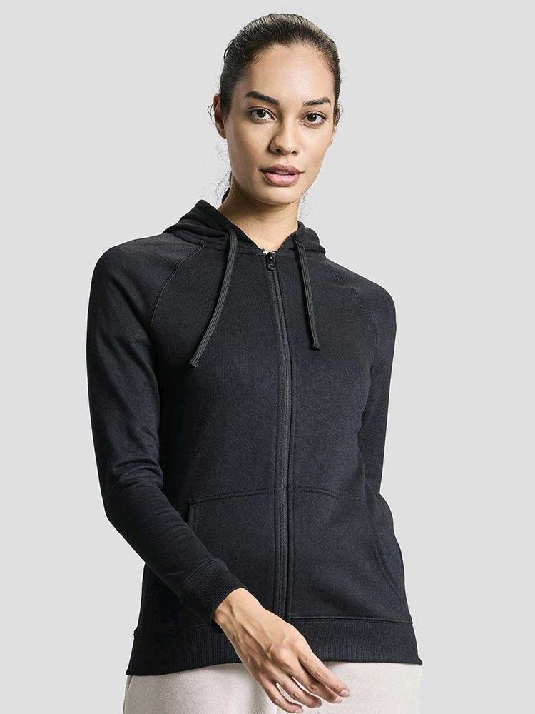 Boldfit Black Zip-Up Hoodie, S Size