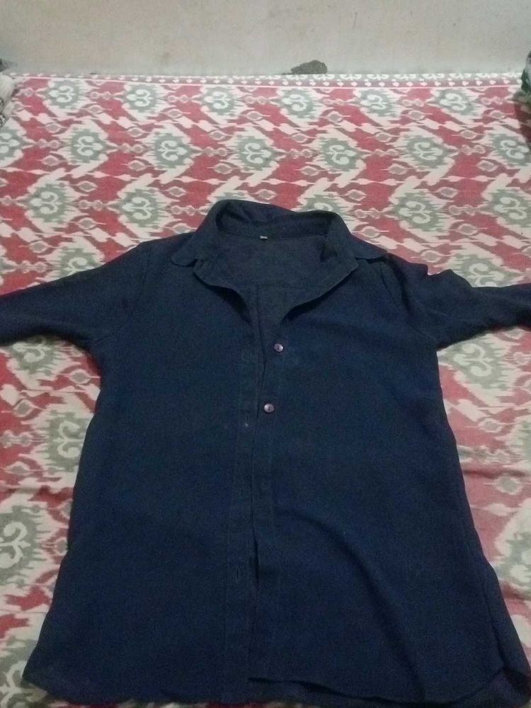 Blue Button-Down Shirt