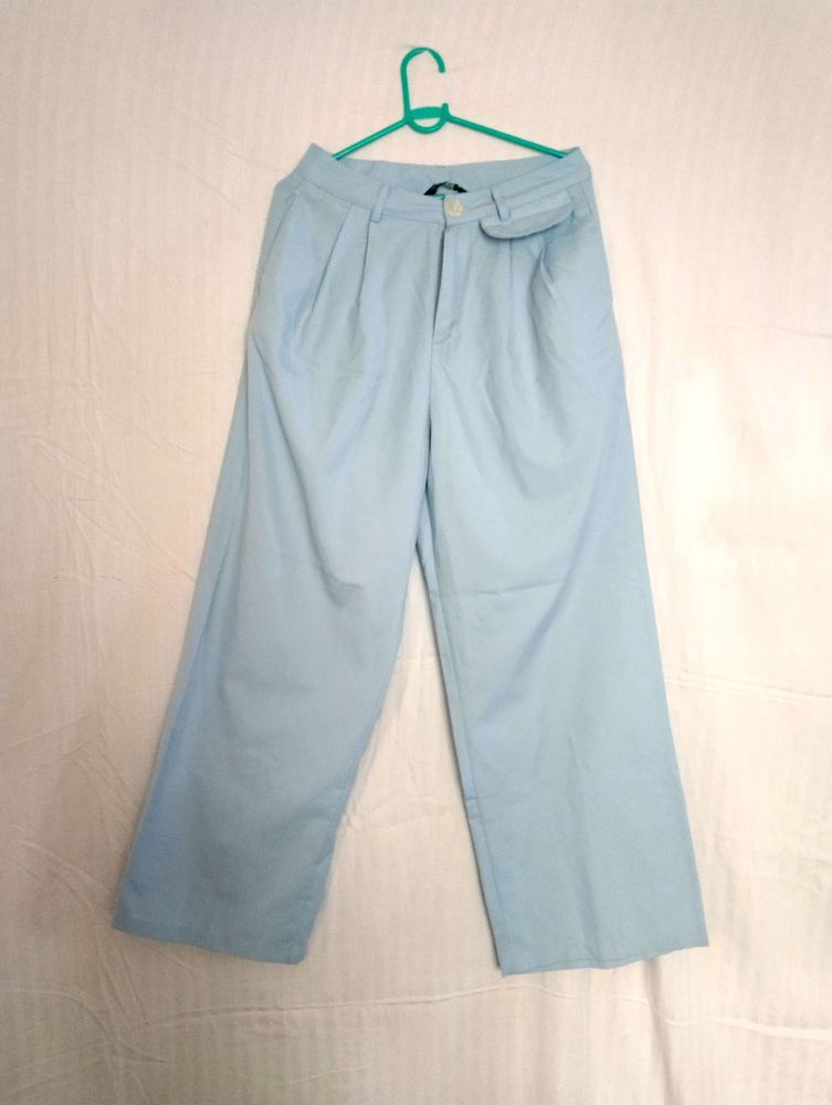 Tokyo  Talkies Regular Fit Woman Blue Trouser