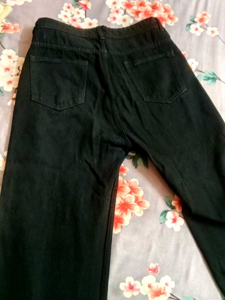 Black Straight Leg Jeans