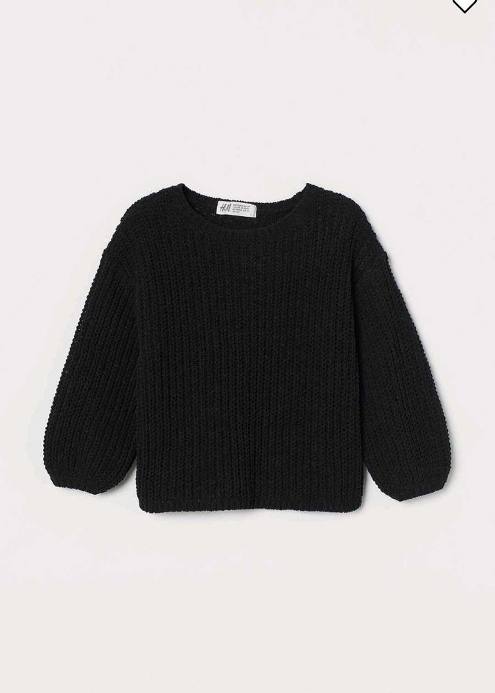 Cozy Black Knit Sweater