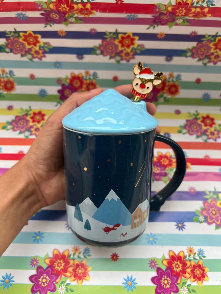 combo Holiday Mug with Lid
