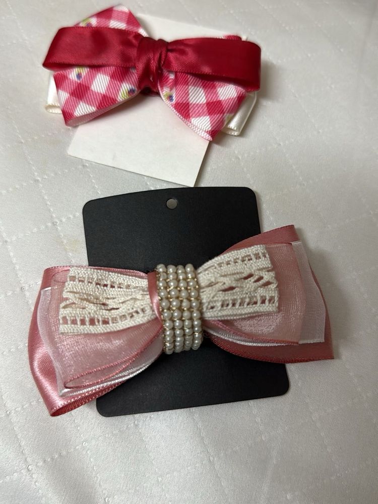 Handmade Hair Bows - Set of 2
