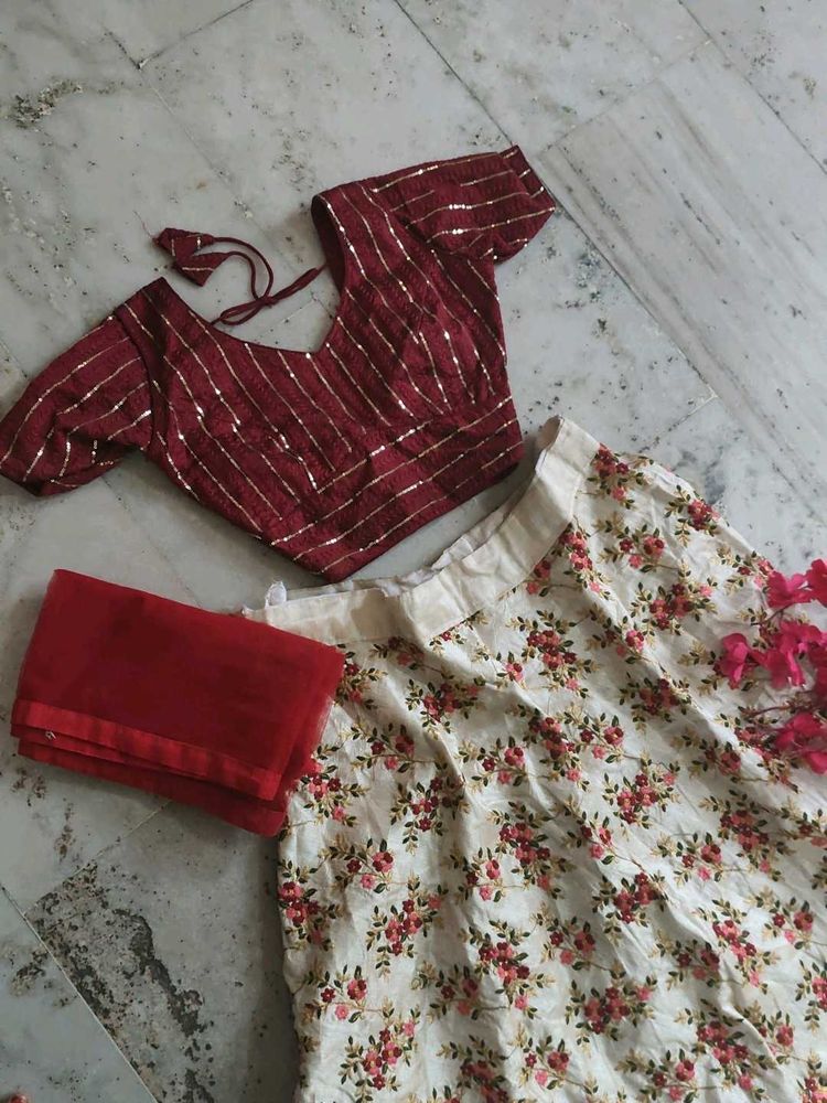 Floral Lehenga Choli Set 🌺🌸