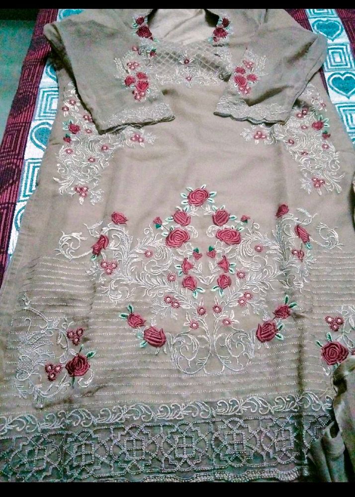 pakistani style embroidered elegant Kurta suit