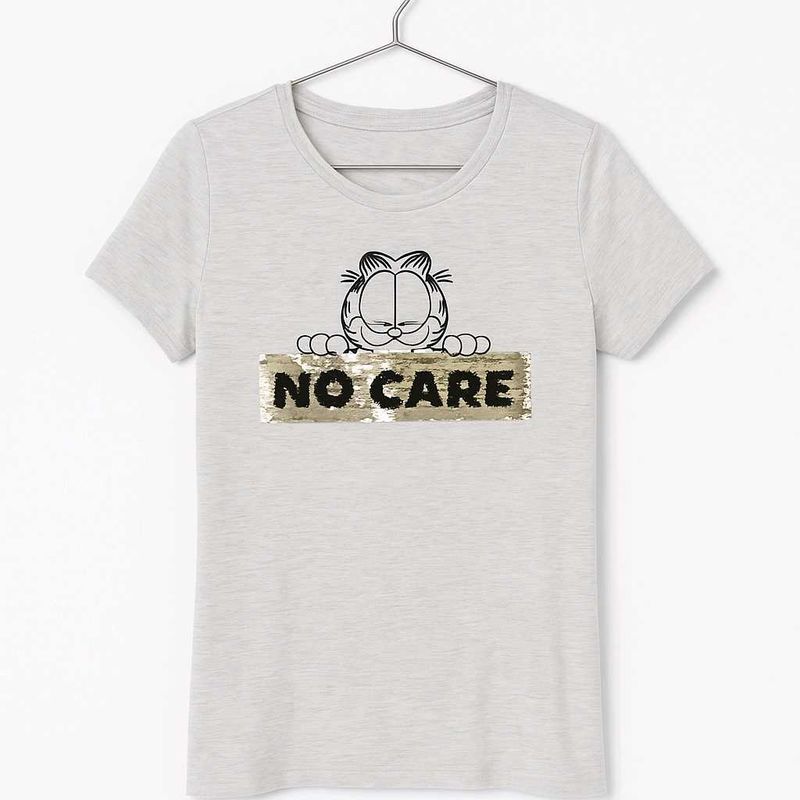 Garfield 'No Care' Graphic Tee