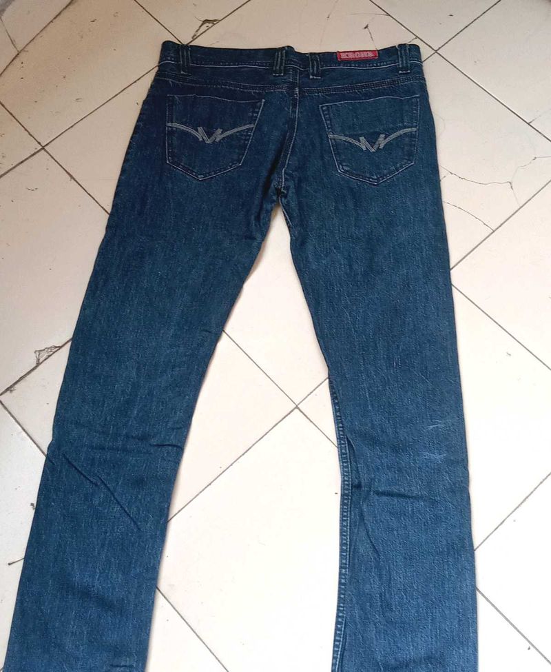 Dark Blue Denim Jeans