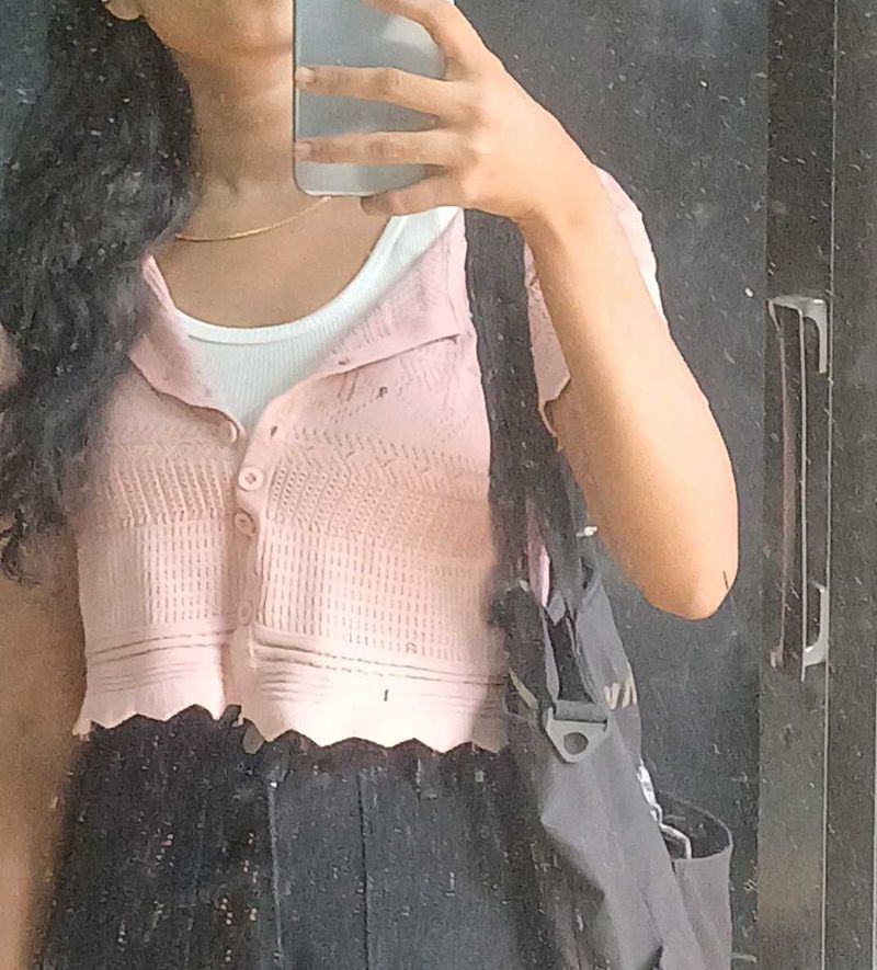 Pink Knit Top