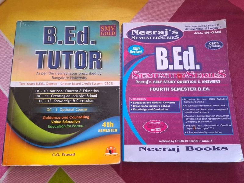 B.Ed. Tutor - Bangalore University and B.Ed. semes