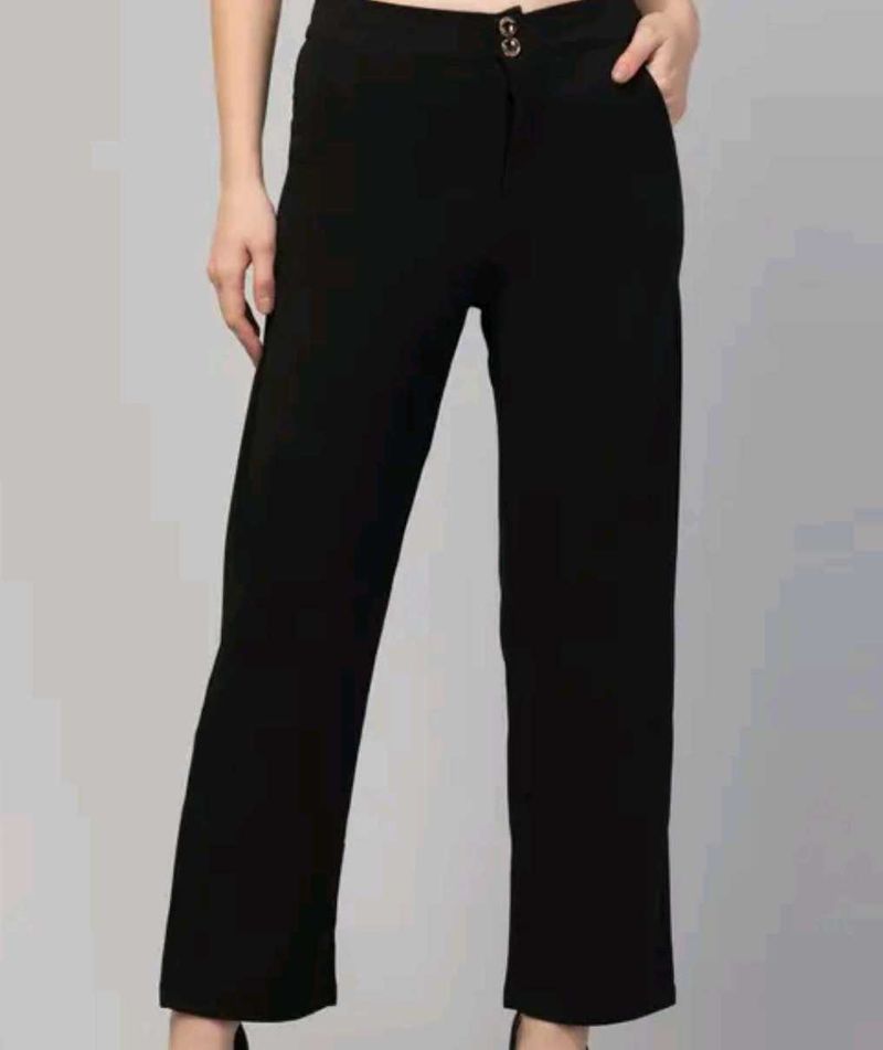 Women&#39;s Black Casual Trousers