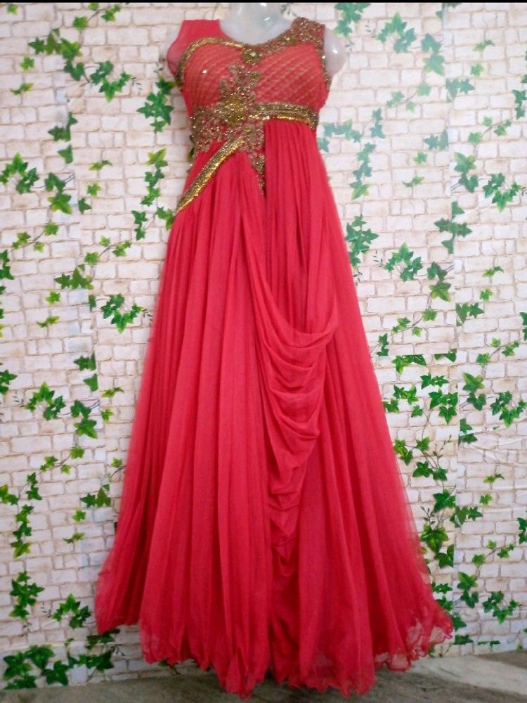Princess Gown With 2 Dupatta So Heavy