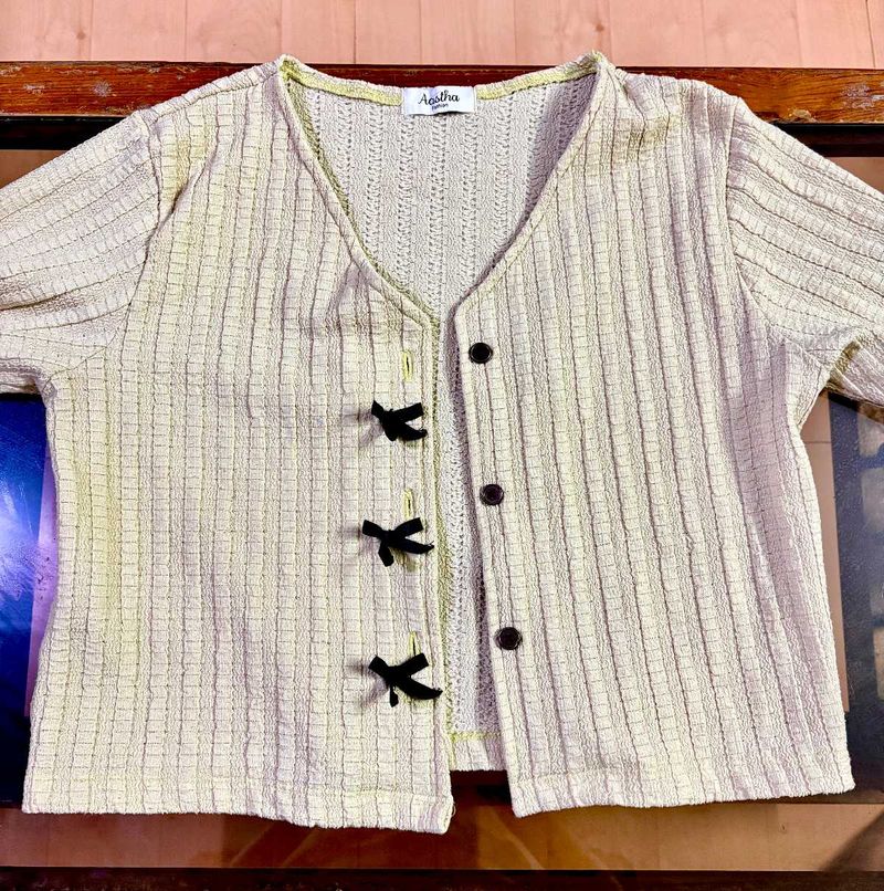 Vintage  Textured Cardigan