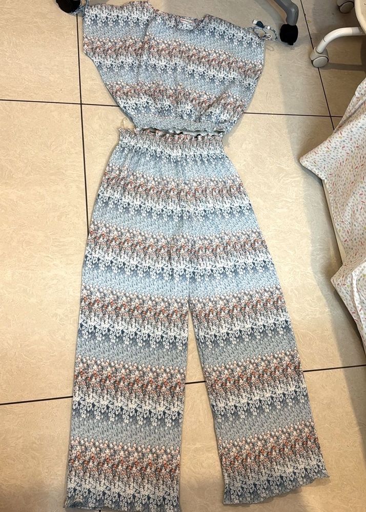 Boho Chic Patterned Two-Piece Set