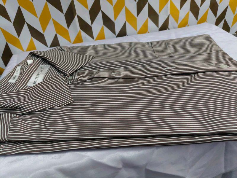 Blue Whale Striped Dress Shirt