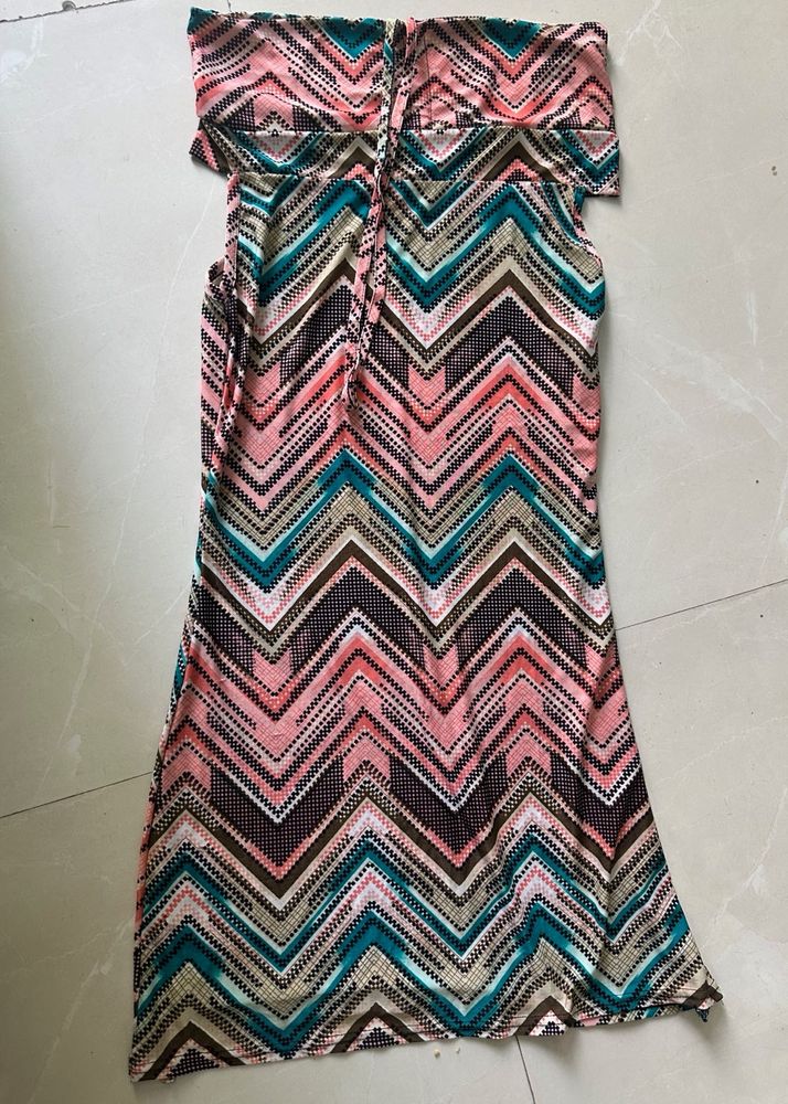 Chevron Print Dress