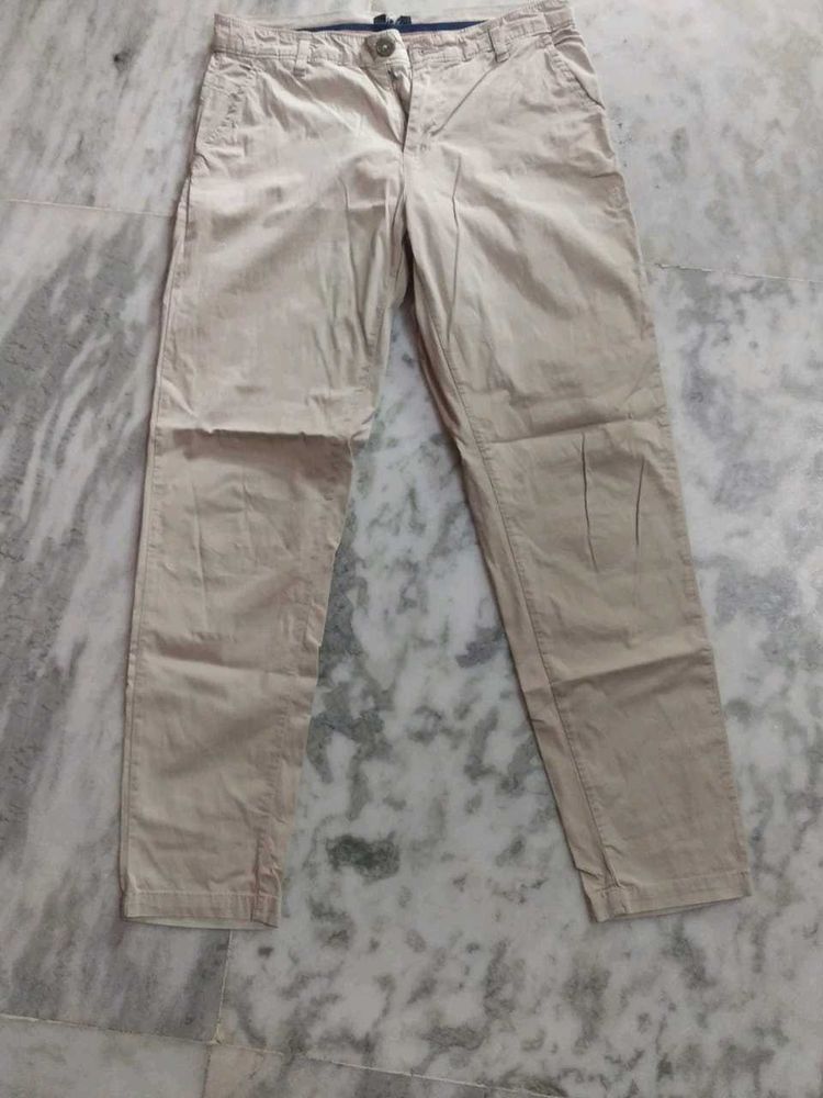 Casual Beige Pants