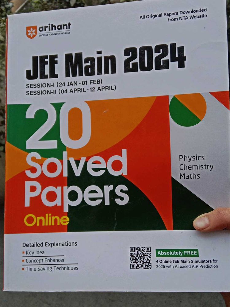 ARIHANT JEE Main 2024 Solved Papers