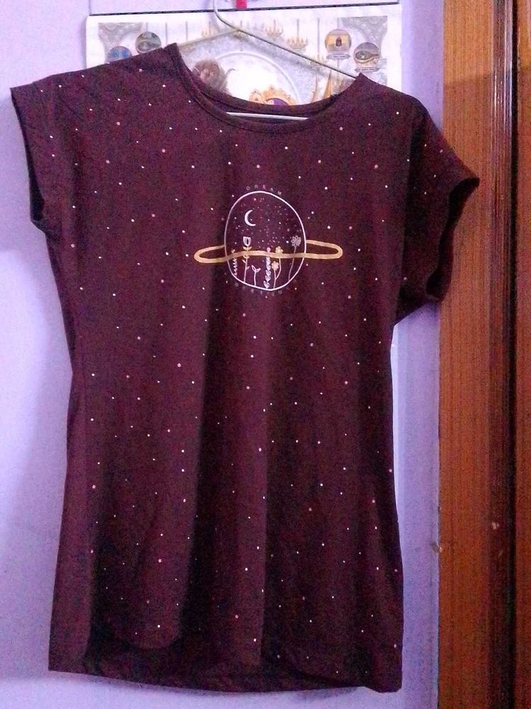 Girl Cute Brown Shirt/Top
