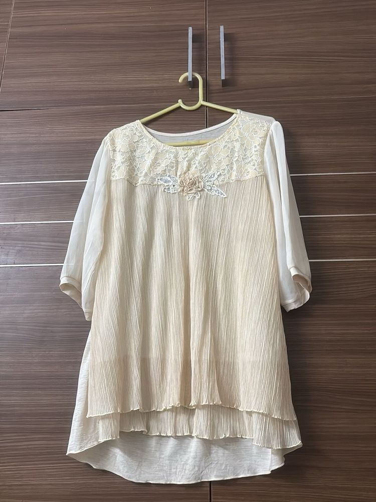 Lace Detail Layered Top