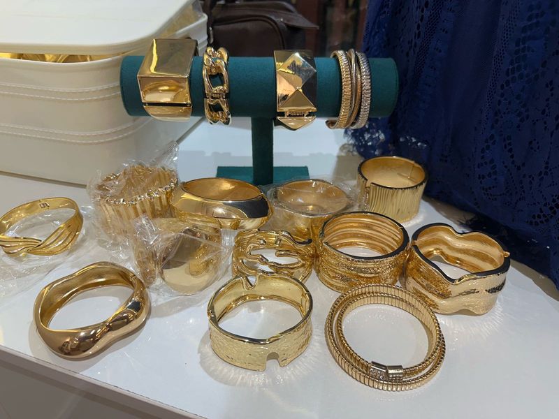 New Gold Chunky Bracelet bangle kada