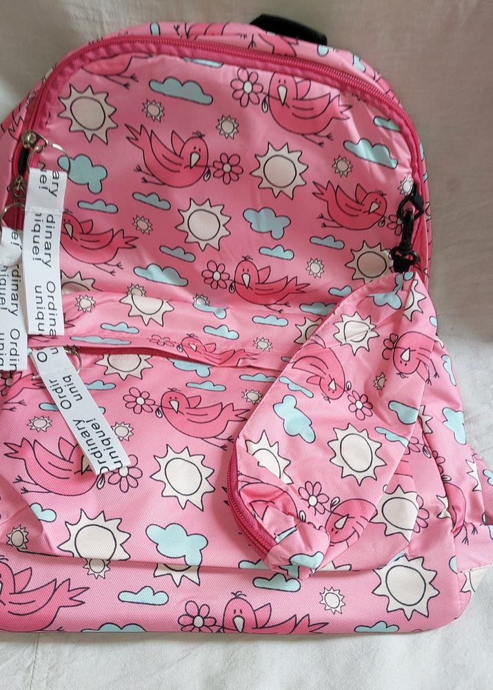 Pink Backpack Bag