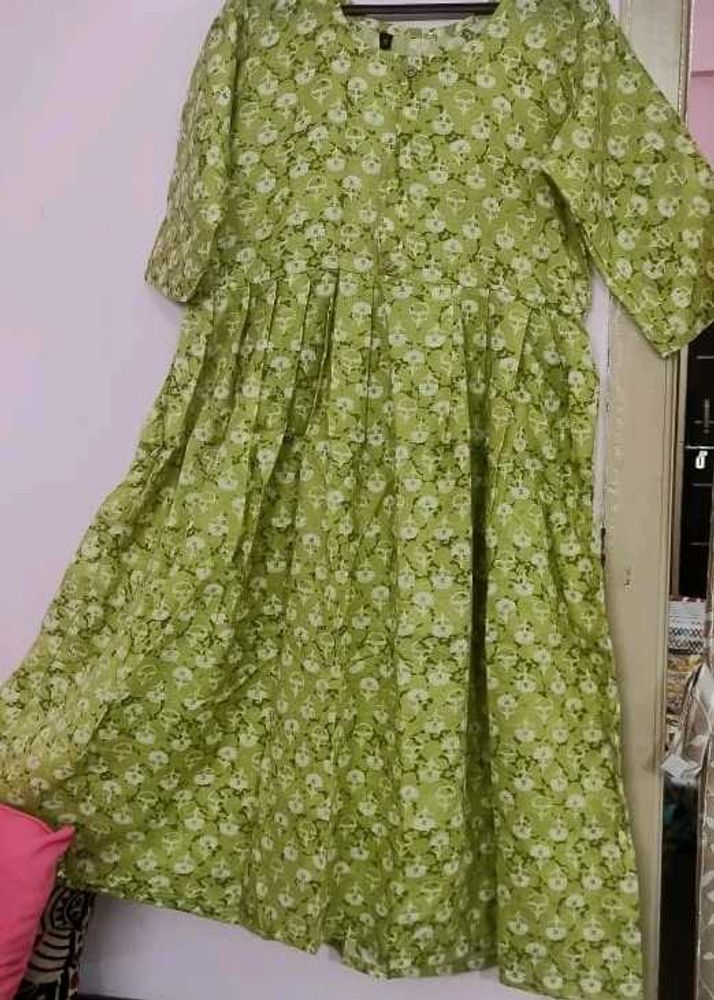 Floral Green Kurta