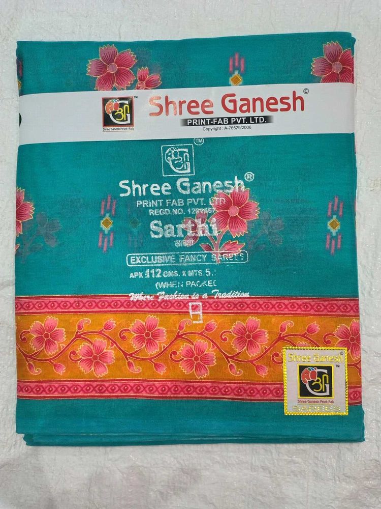 Shree Ganesh Printed Saree
