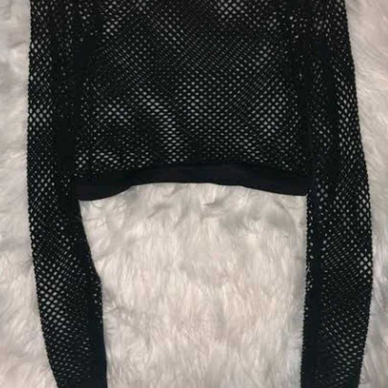 FOREVER 21 Fishnet Crop Top