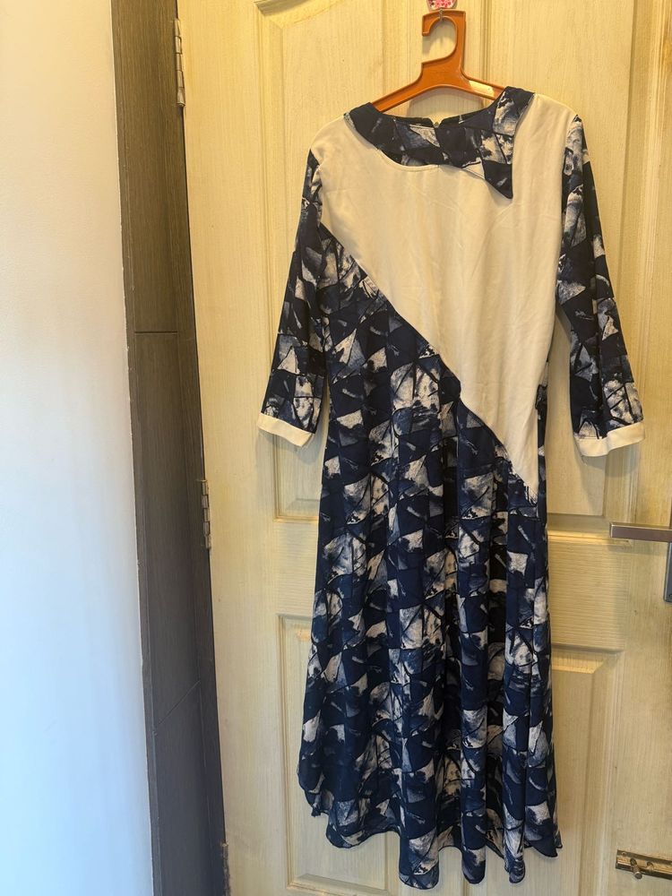 Patterned Midi Dress