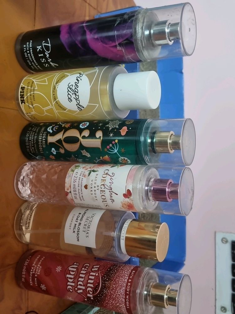 6 of Body mists BBW AND VS