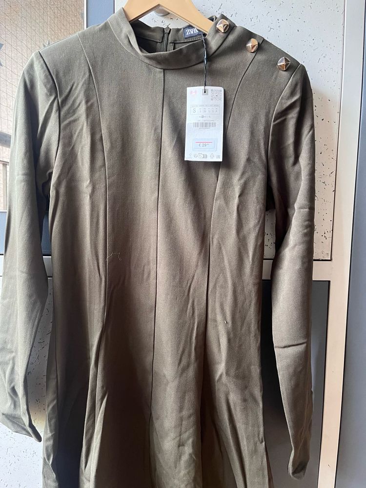 Zara Olive Green Dress