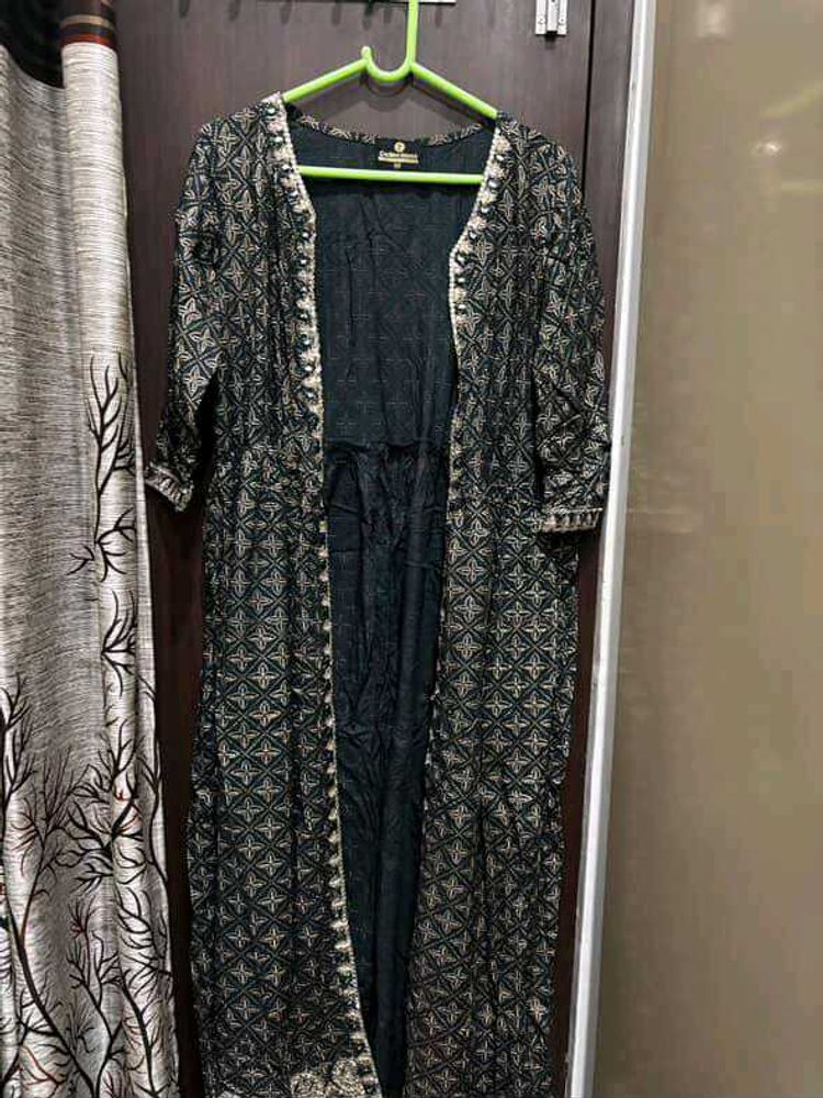 Elegant Printed front cut Kurta
