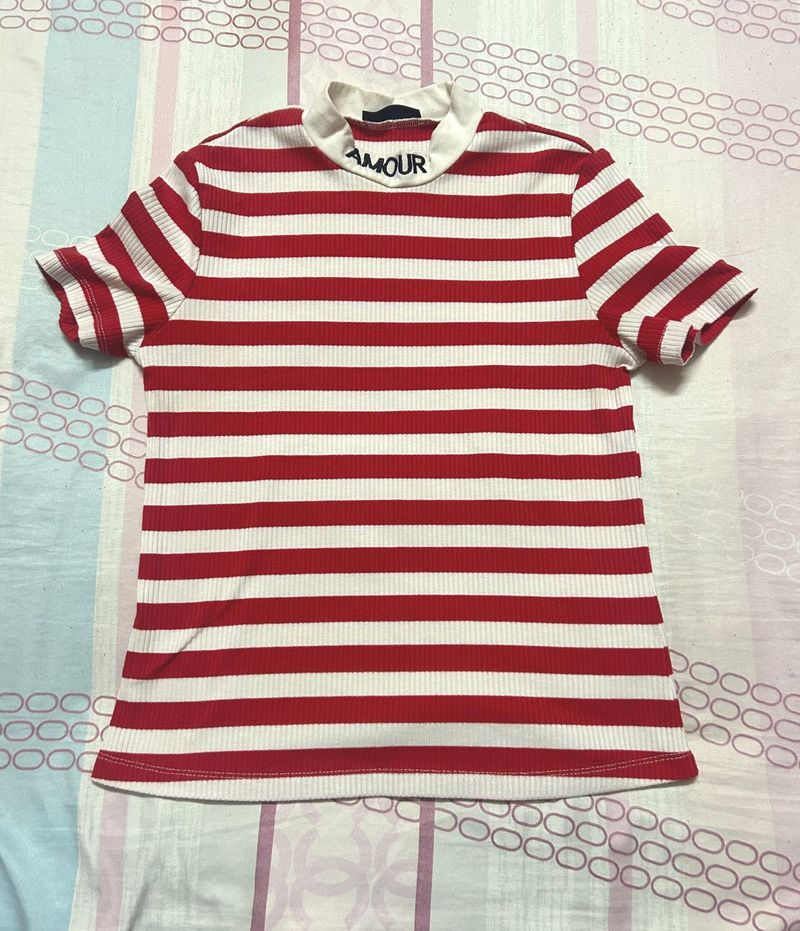 Striped Amour Top