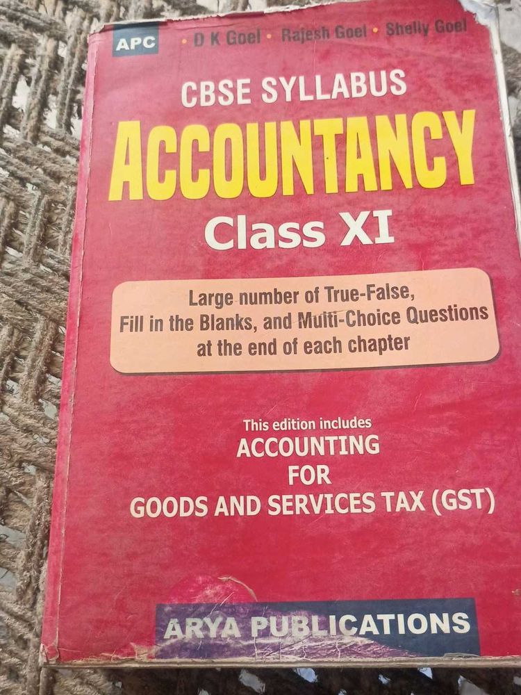 Accountancy Class 11 Book