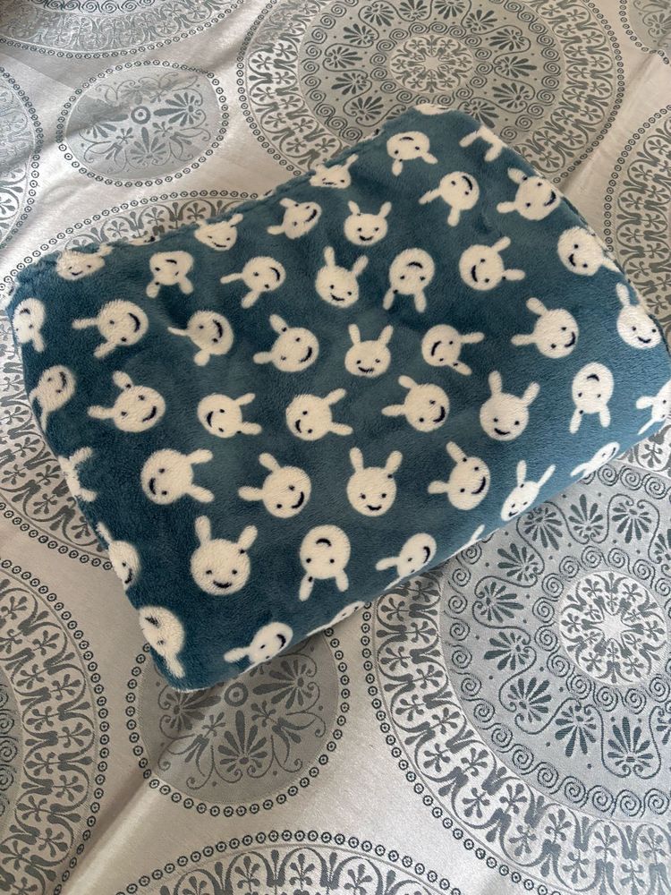 Cute Bunny Print Kids Blanket