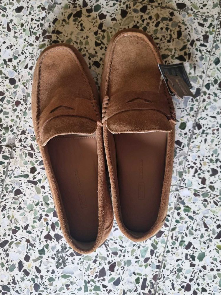 Brown Suede Loafers