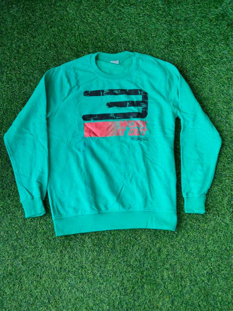 Puma Green Graphic Sweatshirt