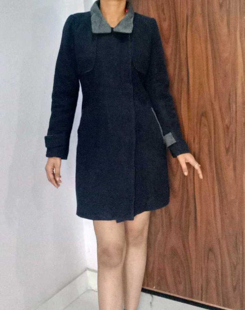 Stylish premium quality Navy Blue Coat dress