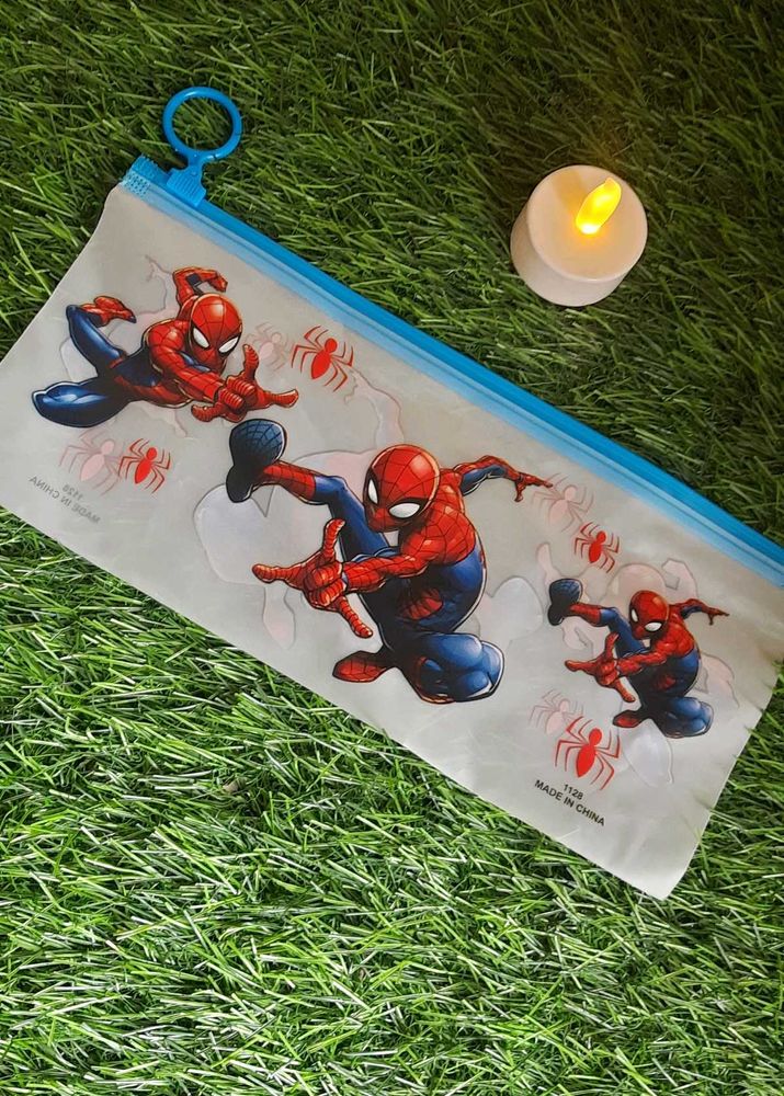 Transparent Spiderman Stationary Zip Pouch👝