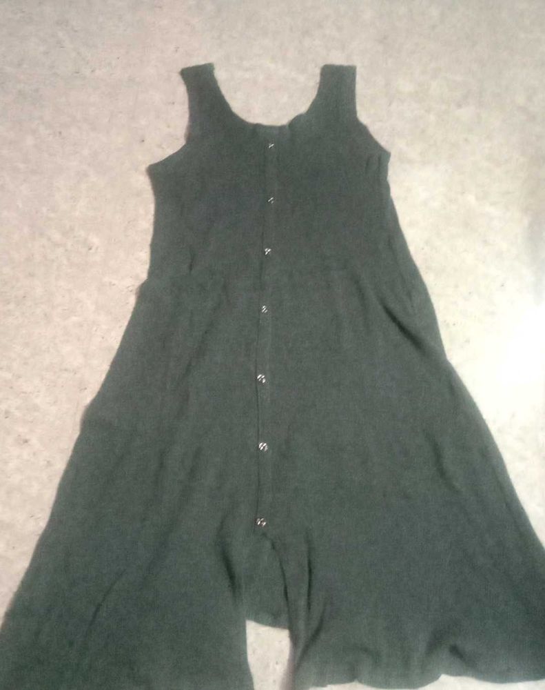 Casual Sleeveless Grey Dress