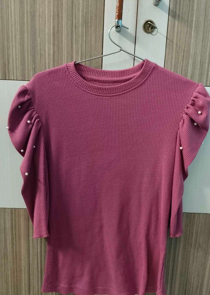 PINK KNIT TOP