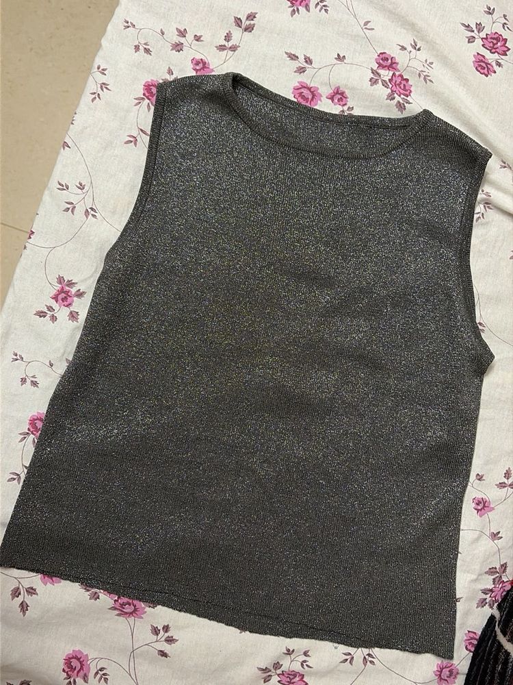 Sparkly Sleeveless Top