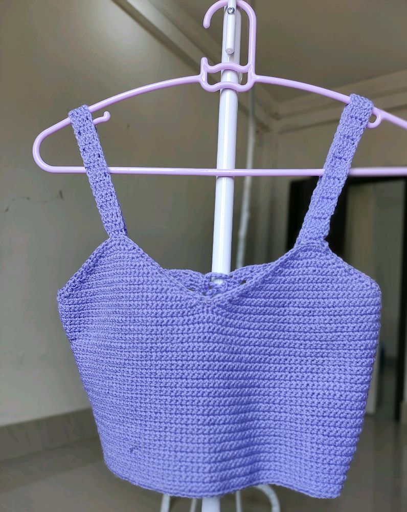 Chrochet Lavender Top