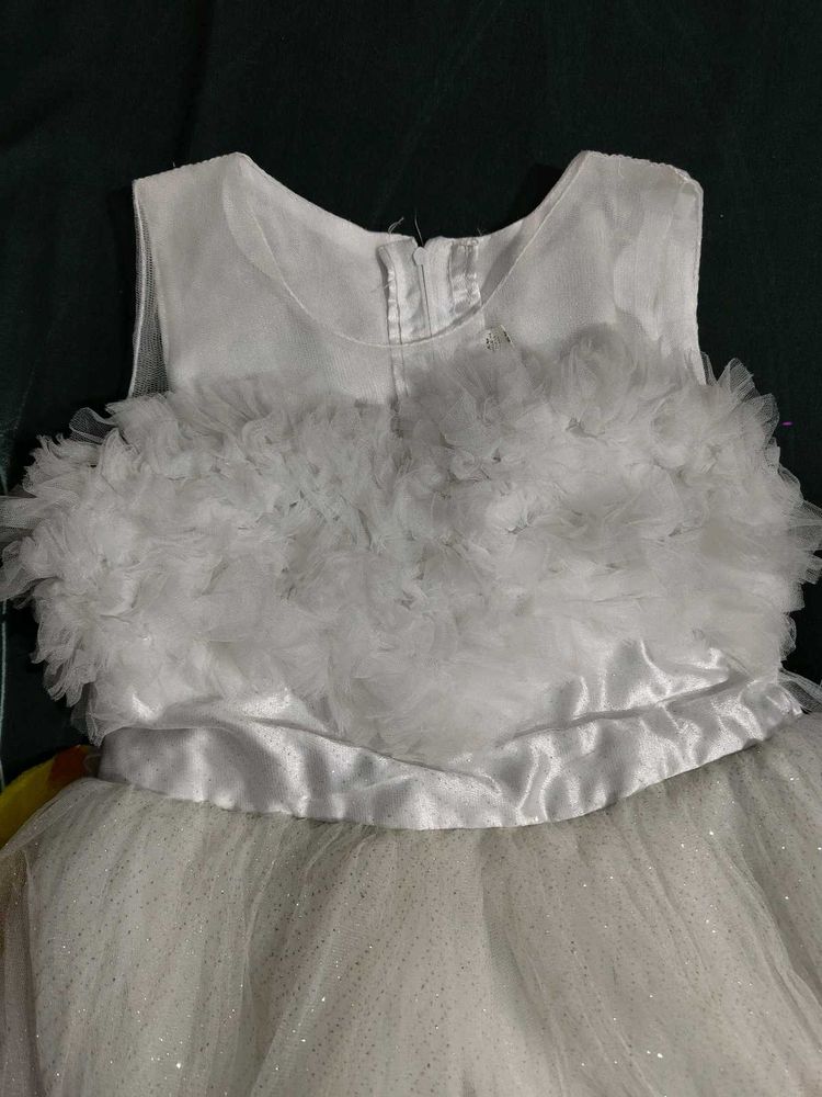 White Sparkle Tulle Party Dress