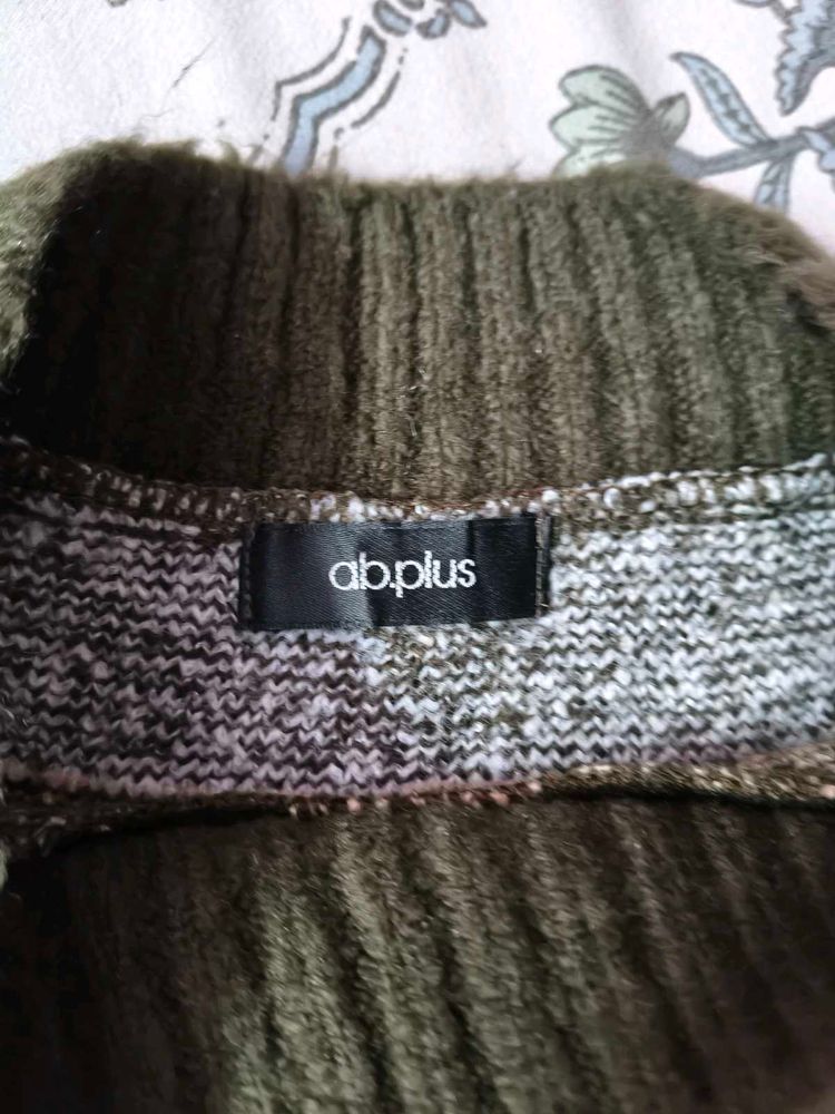 Olive Green Knit Sweater